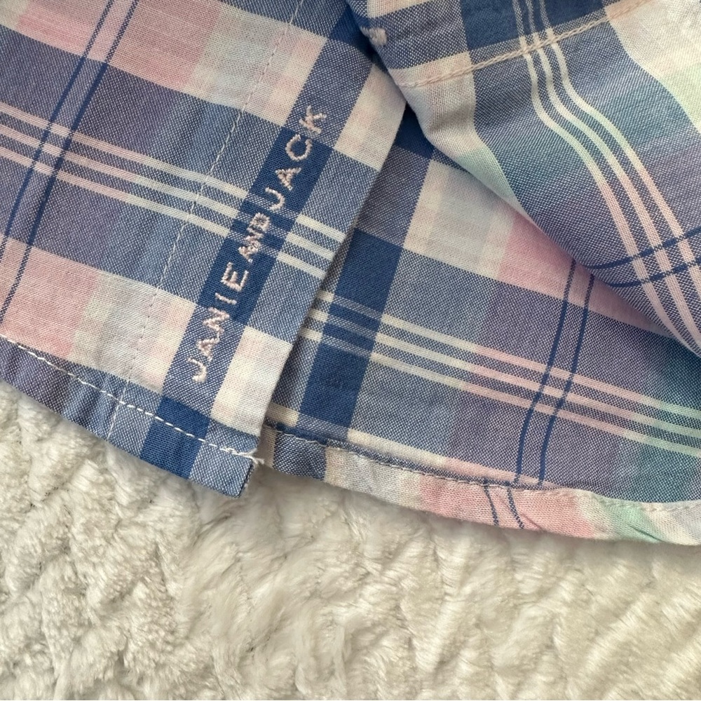 Janie and Jack Plaid Button Down Dress Shirt 2T - Picture 9 of 9